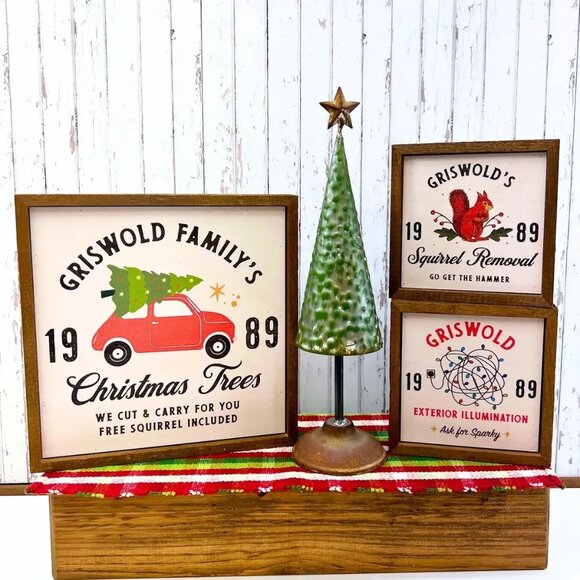 ($20) Christmas Vacation Box Signs - Picture 2 of 3